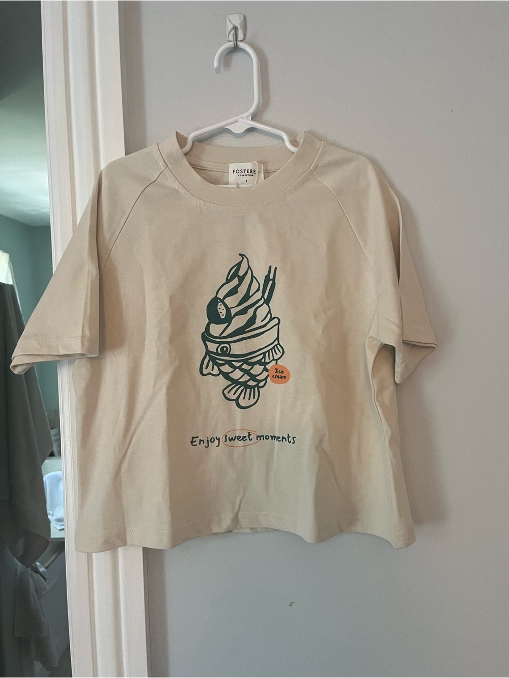 NWT Fostered Collection kids t shirt. Enjoy Sweet Moments